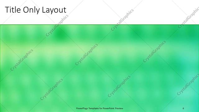 Title Only presentation slide layout