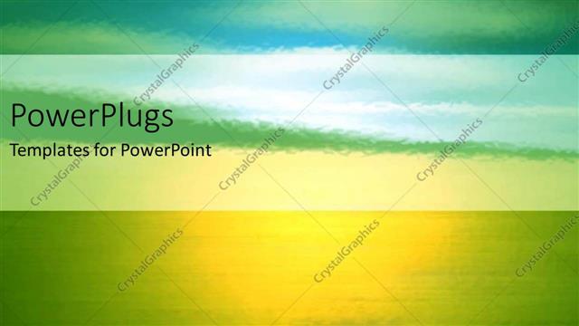  Presentation with abstract green - A greenish and yellowish background with place for text