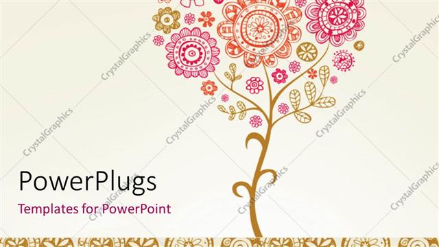  Presentation with valentine - Greeting card with floral design for wedding or valentine's day