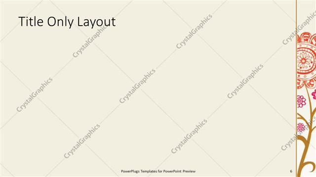 Title Only presentation slide layout