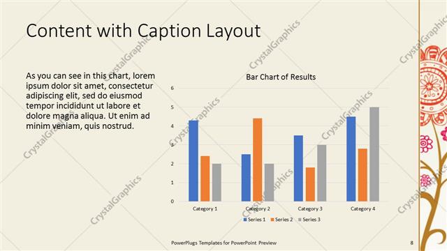 Content with Caption presentation slide layout