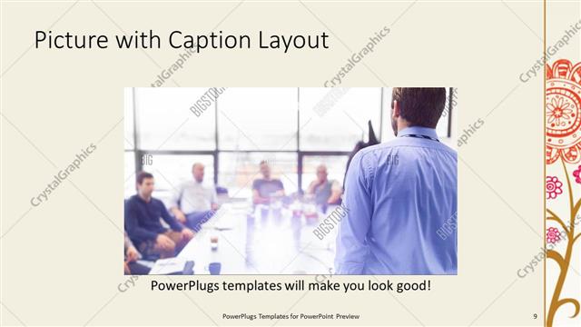 Picture with Caption presentation slide layout