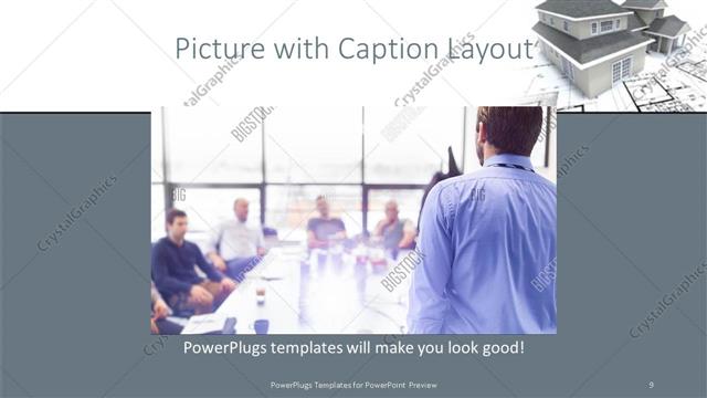 Picture with Caption presentation slide layout