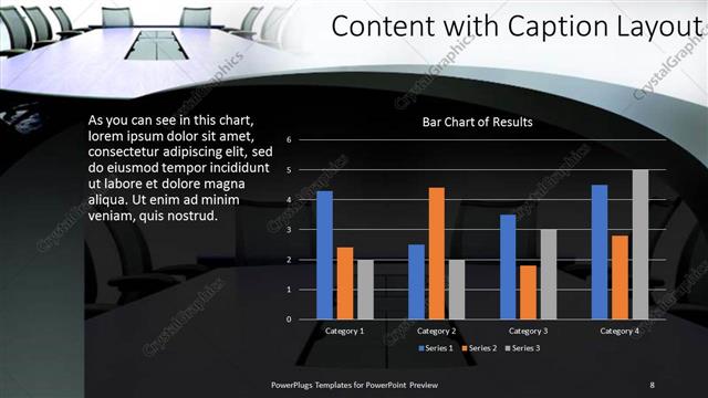 Content with Caption presentation slide layout