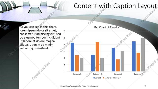 Content with Caption presentation slide layout