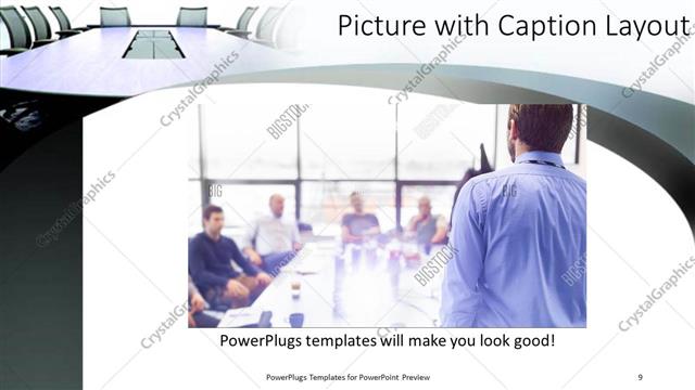 Picture with Caption presentation slide layout