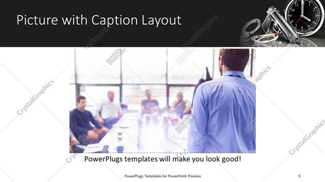 Picture with Caption presentation slide layout