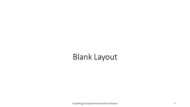 Blank presentation slide layout