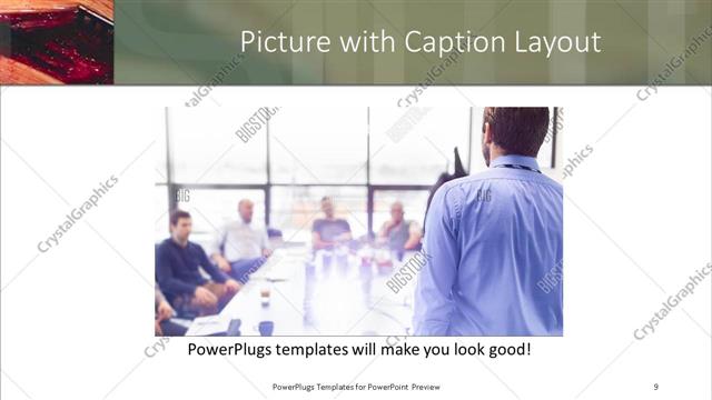 Picture with Caption presentation slide layout