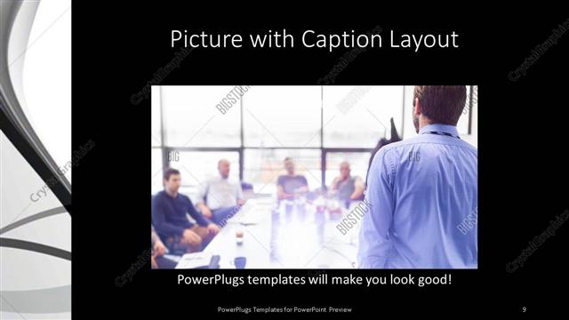 Picture with Caption presentation slide layout