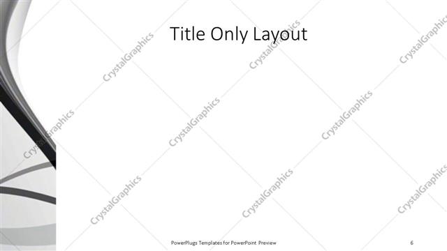 Title Only presentation slide layout