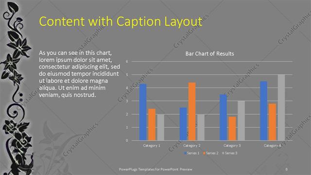 Content with Caption presentation slide layout