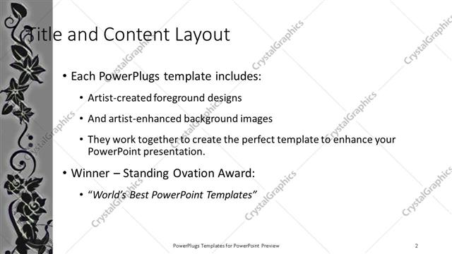 Title and Content presentation slide layout