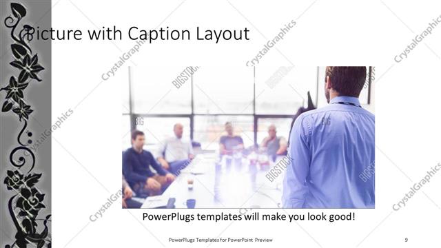 Picture with Caption presentation slide layout