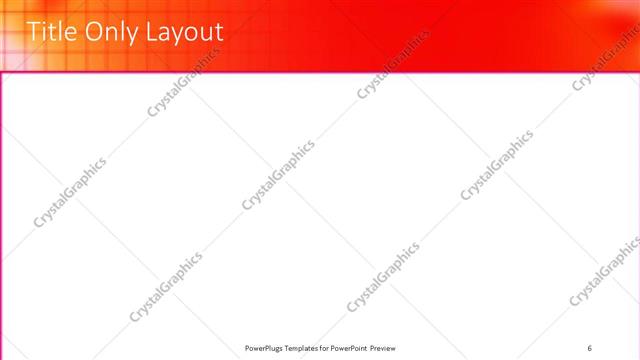 Title Only presentation slide layout