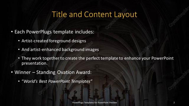 Title and Content presentation slide layout