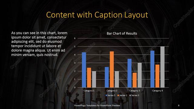 Content with Caption presentation slide layout