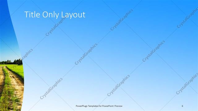 Title Only presentation slide layout