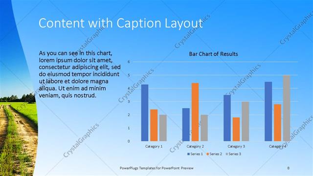 Content with Caption presentation slide layout