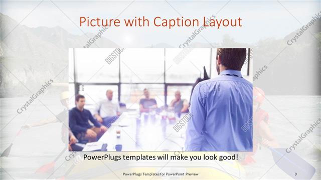 Picture with Caption presentation slide layout
