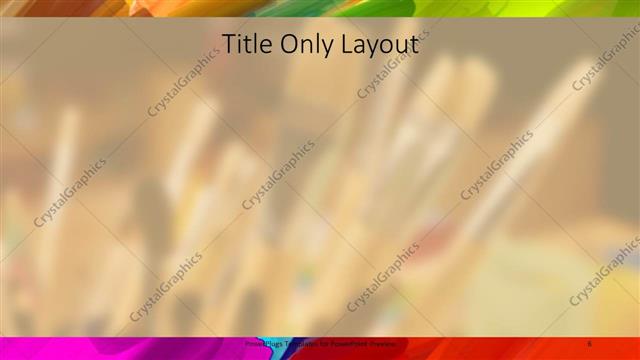 Title Only presentation slide layout