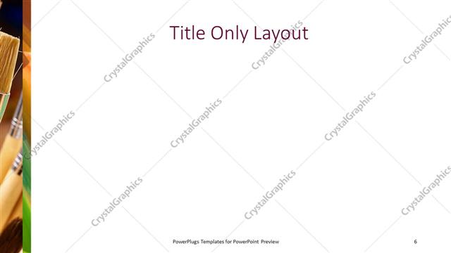 Title Only presentation slide layout