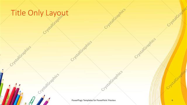 Title Only presentation slide layout