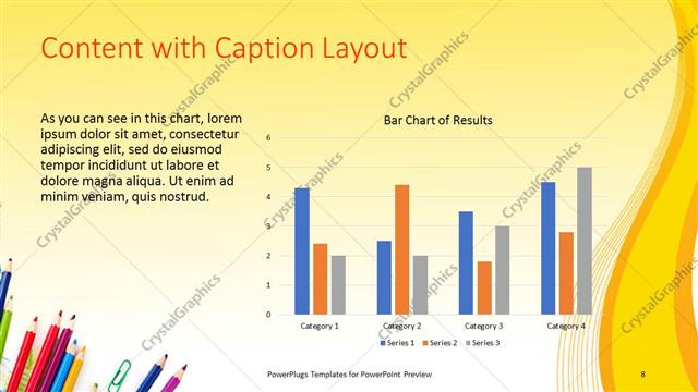 Content with Caption presentation slide layout