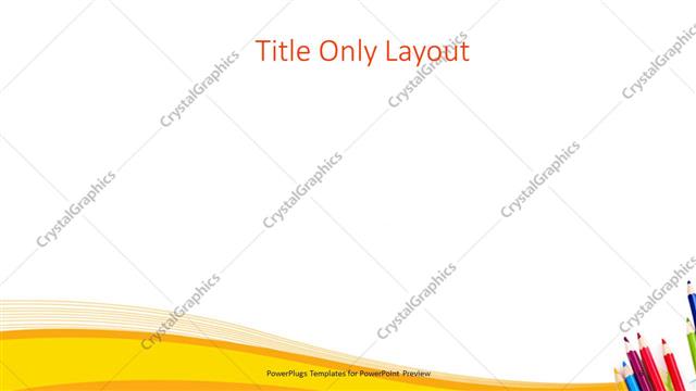 Title Only presentation slide layout