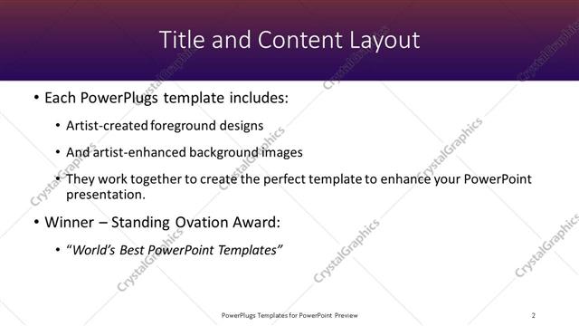 Title and Content presentation slide layout