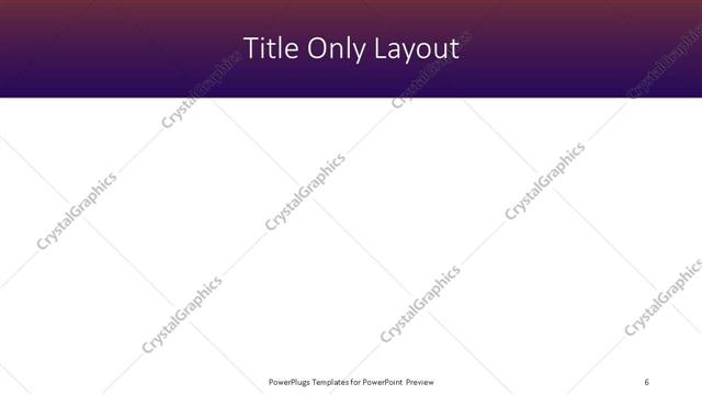 Title Only presentation slide layout