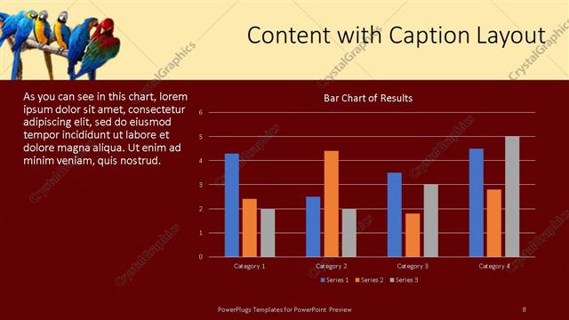 Content with Caption presentation slide layout