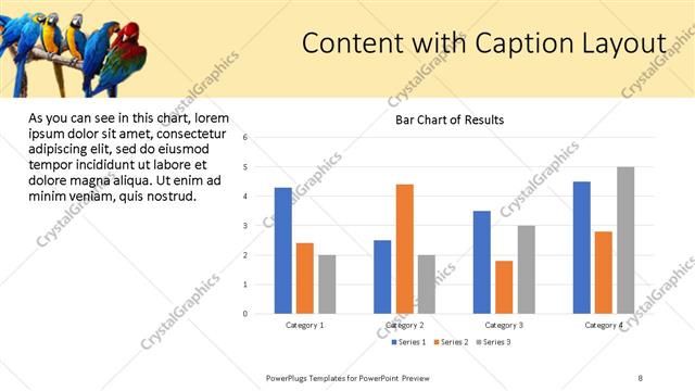 Content with Caption presentation slide layout