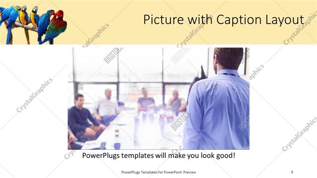 Picture with Caption presentation slide layout