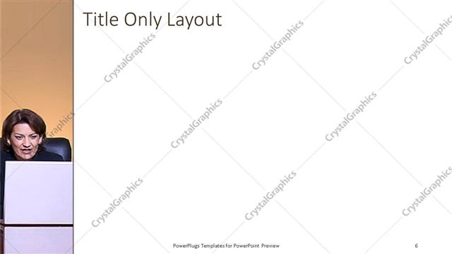 Title Only presentation slide layout