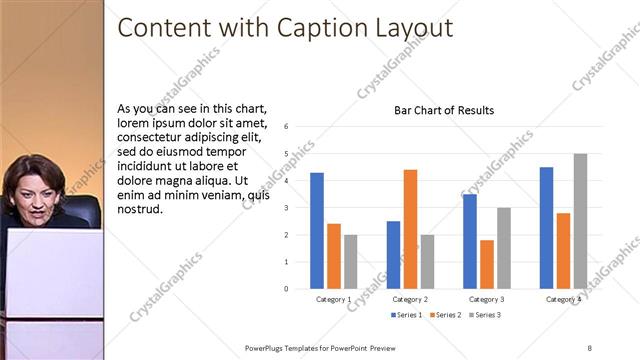 Content with Caption presentation slide layout