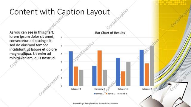 Content with Caption presentation slide layout