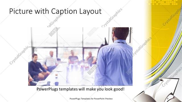 Picture with Caption presentation slide layout