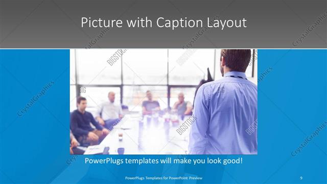 Picture with Caption presentation slide layout