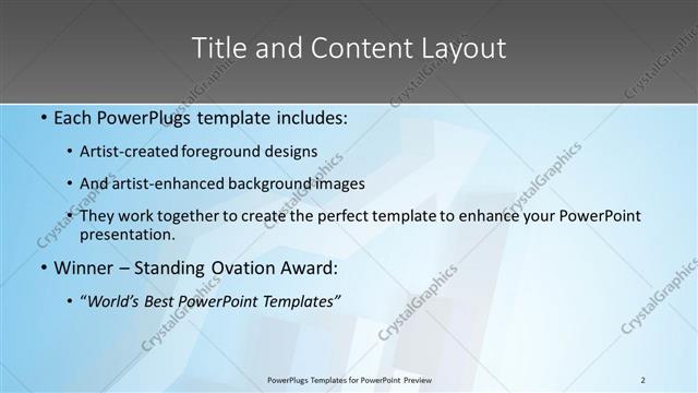 Title and Content presentation slide layout