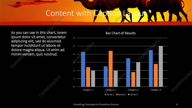 Content with Caption presentation slide layout