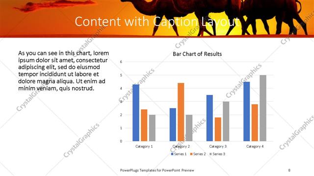 Content with Caption presentation slide layout