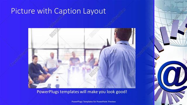 Picture with Caption presentation slide layout