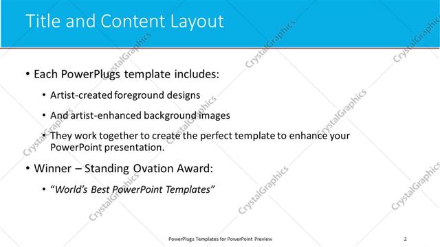 Title and Content presentation slide layout