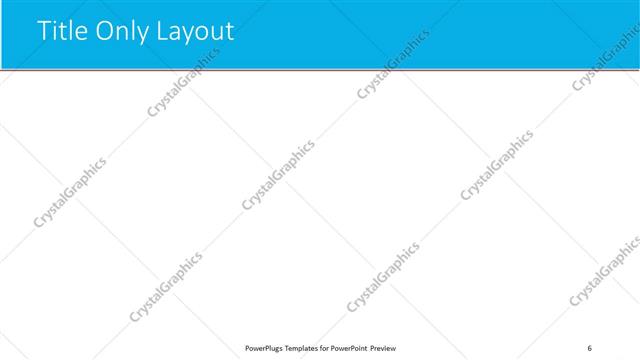 Title Only presentation slide layout