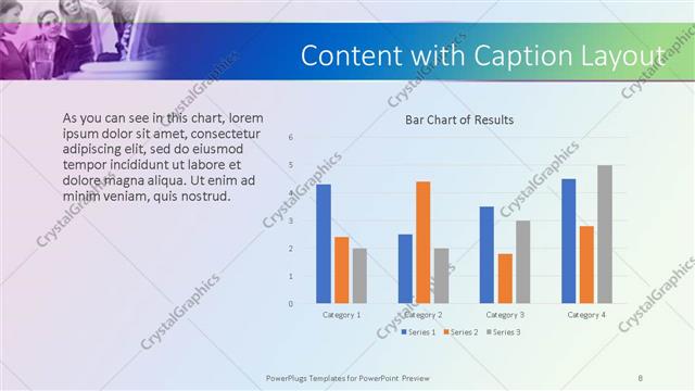 Content with Caption presentation slide layout