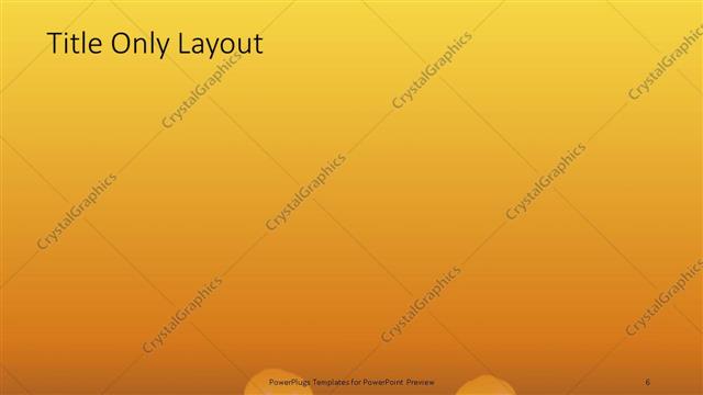 Title Only presentation slide layout