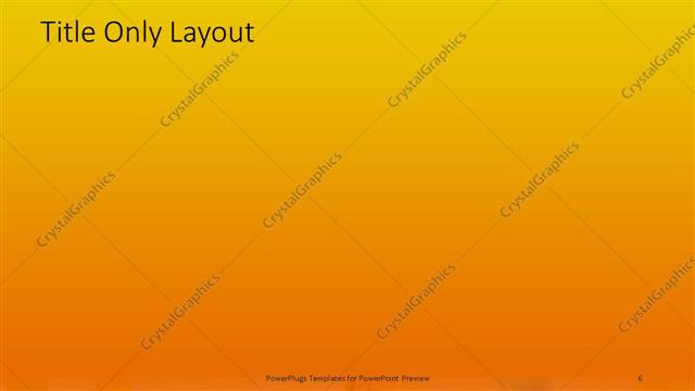 Title Only presentation slide layout