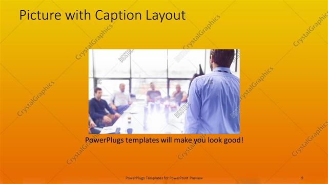 Picture with Caption presentation slide layout