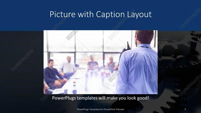 Picture with Caption presentation slide layout